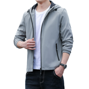 남자 봄가을 후드 점퍼 재킷 캐주얼 바람막이 Men's jacket