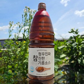 청우 참기름이 들어가 참 진한 맛기름 기름소스, 8개, 1.8L