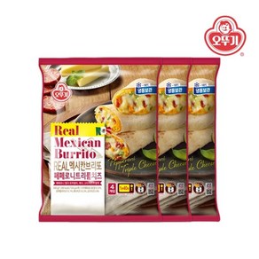 오뚜기 리얼 멕시칸 브리또 페페로니트리플치즈 500g(125gx4) x 3개, 500g