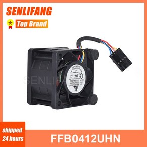 서버 팬 큰 전력 냉각을 위한 잘 테스트된 FFB0412UHN T705N-A004028 40MM 12V 0.81A 4 라인 냉각기, 1개