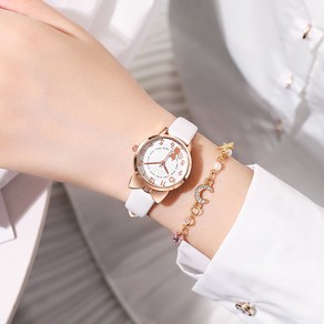 여성 시계팔찌 가죽 진주 패션 손목시계선물 Women's watch set