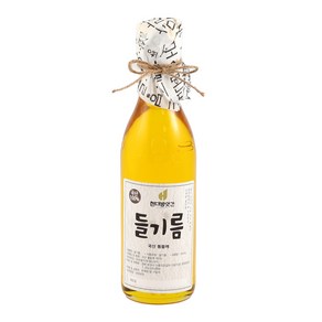 [문경현대방앗간] 100% 국산 저온압착 들기름 350ml, 1개