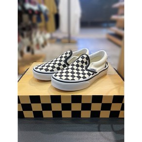 VANS 반스 키즈 코어클래식 체커보드 Slip-on 슬립온 운동화 VN000ZBUEO1