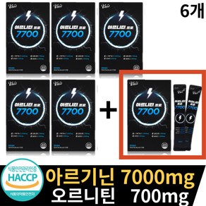 고함량 아르기닌 7000 mg 효능 액상 타우린 비타민c 헛개나무 분말 식약처 HACCP 인증, 6개, 300ml