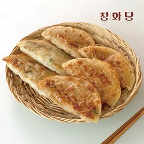 [창화당] 납작숯불왕군만두 500g, 1개