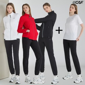 [르까프] 25SS 여성 우븐 트레이닝복 + 반팔티 3종택1