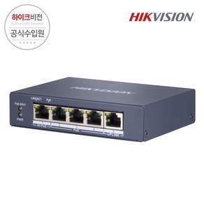 하이크비전 DS-3E0505HP-E 5포트 HI PoE 스위치 허브, 1개