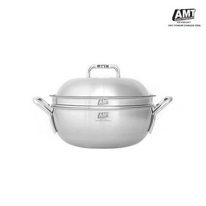 AMT 316TI 파티웍 24cm 통5중 텅스텐 전골냄비 양수냄비 찜기 샤프