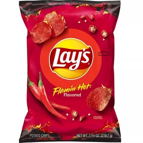 레이즈 플레이밍 핫 감자칩 1개 Lay's Flamin' Hot Potato Chips, 219.7g