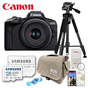 캐논 정품 EOS R50 18-45mm STM KIT/프리미엄 삼각대 패키지 8종세트/128G/TJ