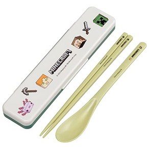 Skate 스케이터 콤비 세트 수저 마인크래프트 익스플로러 18cm 항균 성인용 일제 CCS3SAAG-A, 1개