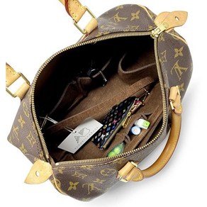 AlgoithmBags 가방 오거나이저 인서트 Louis Vuitton LV 스피디 30 35 40 25용 디자인 럭셔리 라이너 셰이퍼 디바이더 30 브라운