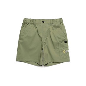 내셔널지오그래픽 N212KHP920 밴딩 카고 4부 반바지 LICHEN KHAKI