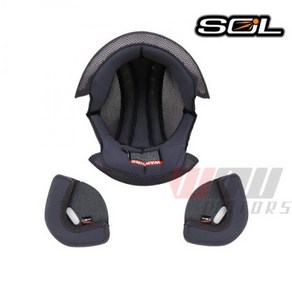 SOL SO-6 COOLMAX INTERIOR PAD SET SO-6 오픈페이스헬멧 전용 쿨맥스 내피 세트, L