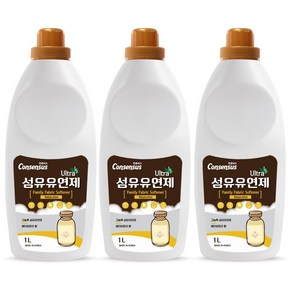 컨센서스 고농축 섬유유연제 베이비로션 본품 1L 3개, 1개