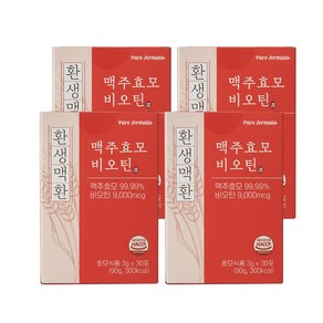 푸로포뮬라 환생맥환 맥주효모 비오틴 환, 4박스, 90g