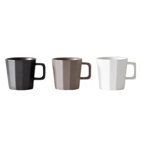 [3P세트] 카모메키친 단정 머그 모던, black+bown+white colo, 1개