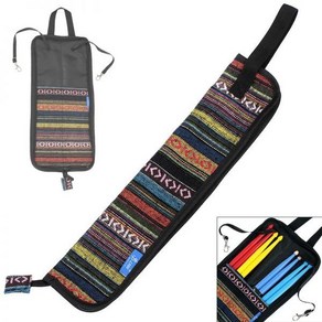 드럼스틱가방 스틱케이스 파우치 휴대용 휴대용 경량 포크 스타일 니트 드럼 스틱 Gig Bag 보관 케이스