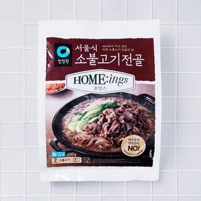 [메가마트]대상 청정원 호밍스 서울식 소불고기전골 650g, 1개