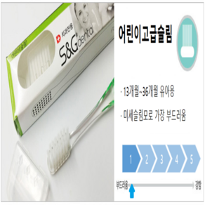 [에스앤지 공식판매점] 치과용 미세모칫솔 치과의사추천 12개입, 어린이 고급슬림 12개입, 1세트