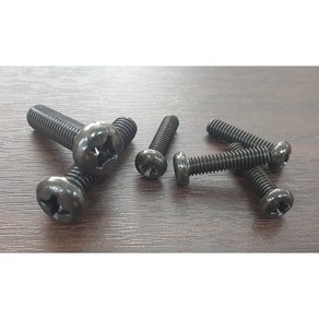 철 흑착색 둥근머리볼트 작은나사 십자볼트 M3x4mm(500개) 외 사이즈선택, M3x6mm(500개), 500개