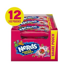 [미국직배송]너드 구미 클러스터 젤리 226g Neds Gummy Clustes Candy 8oz, 85g, 12개