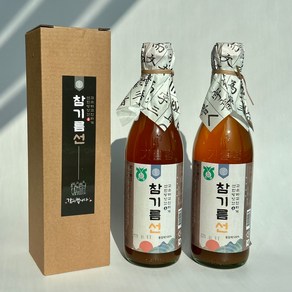 [100%통깨착유]참기름 저온압착 한번짜는 꼬마참기름 아기참기름 350ml, 1개