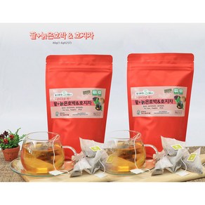 팥+늙은호박&호지차1+1, 2개, 40g, 25개입