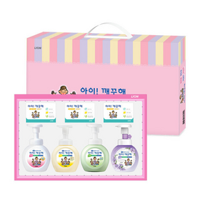 아이깨끗해 종합선물세트 손세정제 250ml 4종+비누 3개, 1개