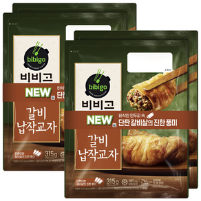 CJ 비비고 갈비납작교자, 630g, 2개