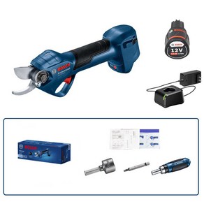 보쉬 BOSCH 충전전지가위 12V 3.0Ah 무선 전동가위 원예, 배터리1개, 1개