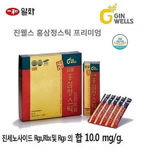 식약처인증 일화 고려 홍삼정 스틱 홍삼농축액 짜먹는홍삼 홍삼선물세트 진세노사이드 10mg/g 건강기능식품 30스틱(유통기한 항상 최신 상품으로 발송 합니다), 30개, 10ml