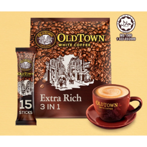 올드타운 화이트커피믹스 리치 OLDTOWN White Coffee [원산지:말레이시아], 1개, 15개입, 600g