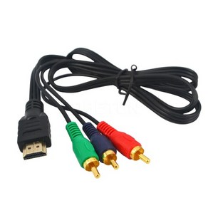 1M HDMI to 3RCA 컴포넌트 케이블 1080i 1080P