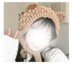 고양이귀 뜨개 귀마개 워머