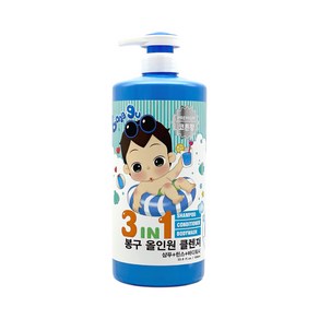 봉구 3in1 올인원 클렌저 1000ml 코튼향, 1개, 1L