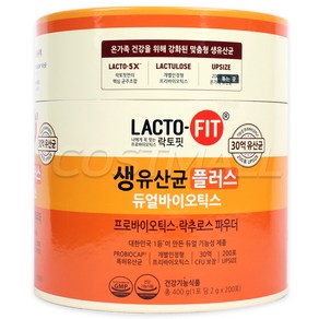 종근당건강 락토핏 생유산균 플러스 프로바이오틱스 2g x 200포, 1개, 400g