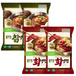 풀무원 칡냉면 x 2개 + 속초 회냉면 x 2개, 1개