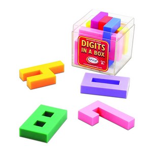 playthings Digits in a box, 10피스, 혼합, 1개