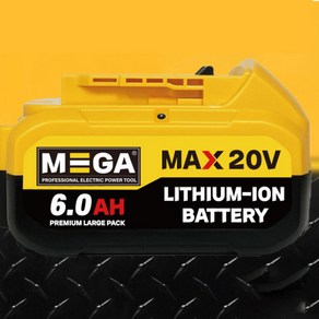 MEGA 메가 리튬이온 배터리 DB206 20V MAX 6.0Ah D사/주피터 호환, 1개