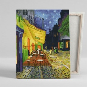 보석십자수 명화 풍경 고흐 카페테라스 40x50, 없음, 1개