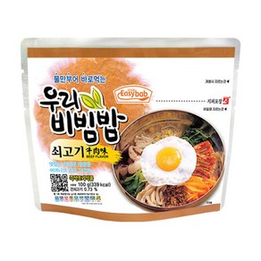 이지밥 우리비빔밥 쇠고기, 100g, 4개