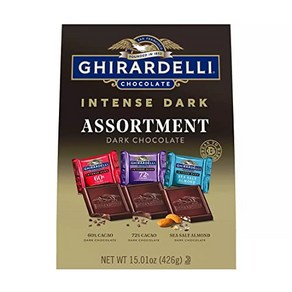 Ghiadelli Chocolate Intense Dak Chocolate Vaiety 15 oz 기라델리 초콜릿 인텐스 다크 초콜릿 버라이어티 15온스, 1개, 425g