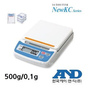 한국AND 그램저울 KC-500 500g 학교 실험 실습 커피 핸드드립 요리, KC-500 ( 500g/0.1g ), 1개