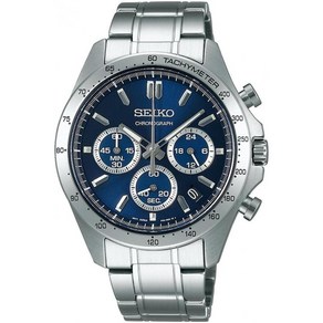 세이코 셀렉션 남성 요코미츠메 쿼츠 크로노 그래프 시계 SBTR011 실버/블루 SEIKO