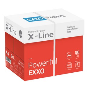 엑소 엑스라인 복사용지 80g, 2500개, A4