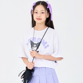 더데이걸 [동아백화점 수성점] 여름 50% 세일중 여아 아동 키즈룩 쿠로미 가방 세트 반팔 티셔츠 TGRA2441K-01