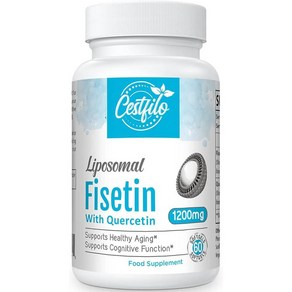 Cestfilo Fisetin with Quecetin 세스트필로 케르세틴 1200mg 함유 피세틴 60캡슐, 60정, 1개