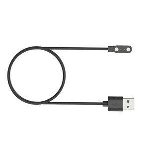 스트롱 마그네틱 USB 충전 케이블 충전선 코드로프 블랙 콜미 C81 스마트워치 충전용, 블랙이에요., 60cm, 1개