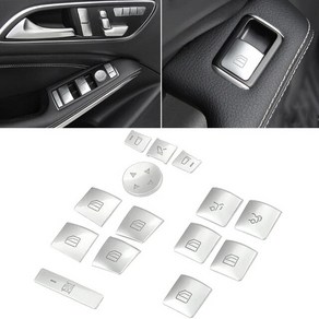 Interior 내부 도어 팔걸이 창문 스위치 버튼 트림 커버 스티커 GLK ML a B C E G 클래스 W204 W212 W166